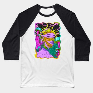 Metamorphosis - Trippy Sci Fi Portrait Baseball T-Shirt